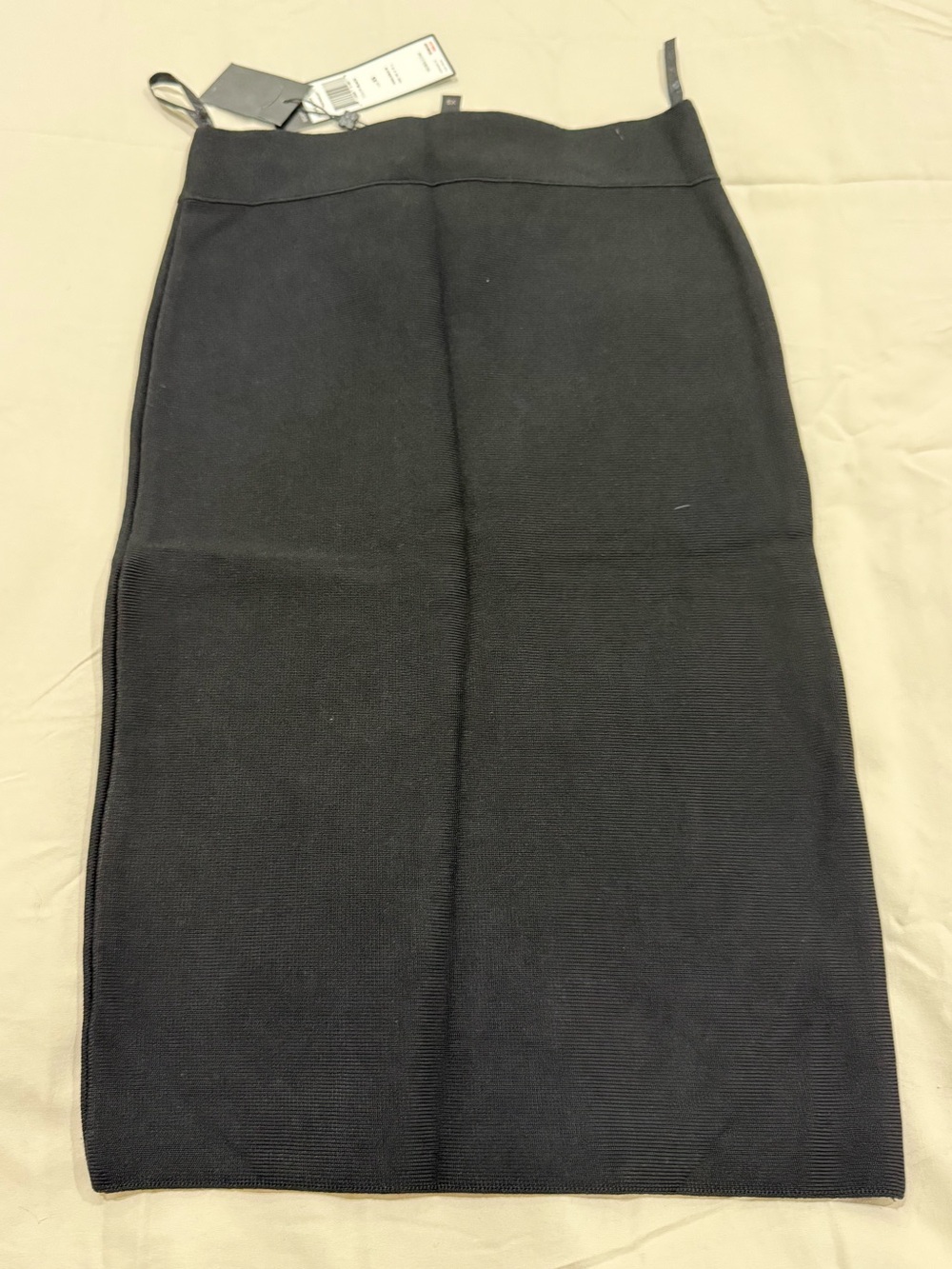 BCBGMaxAzria Black Knit Pencil Skirt